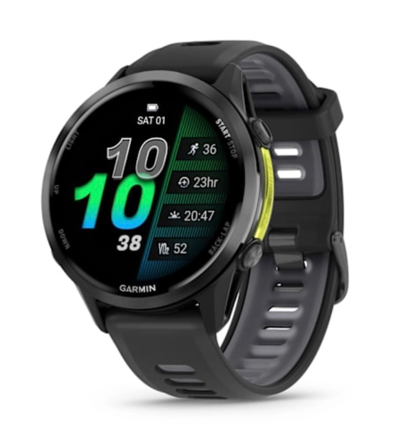 [Garmin Smart watch] Garmin Forerunner® 970 Carbon Grey DLC Titanium with Black Case and Black/Translucent Whitestone